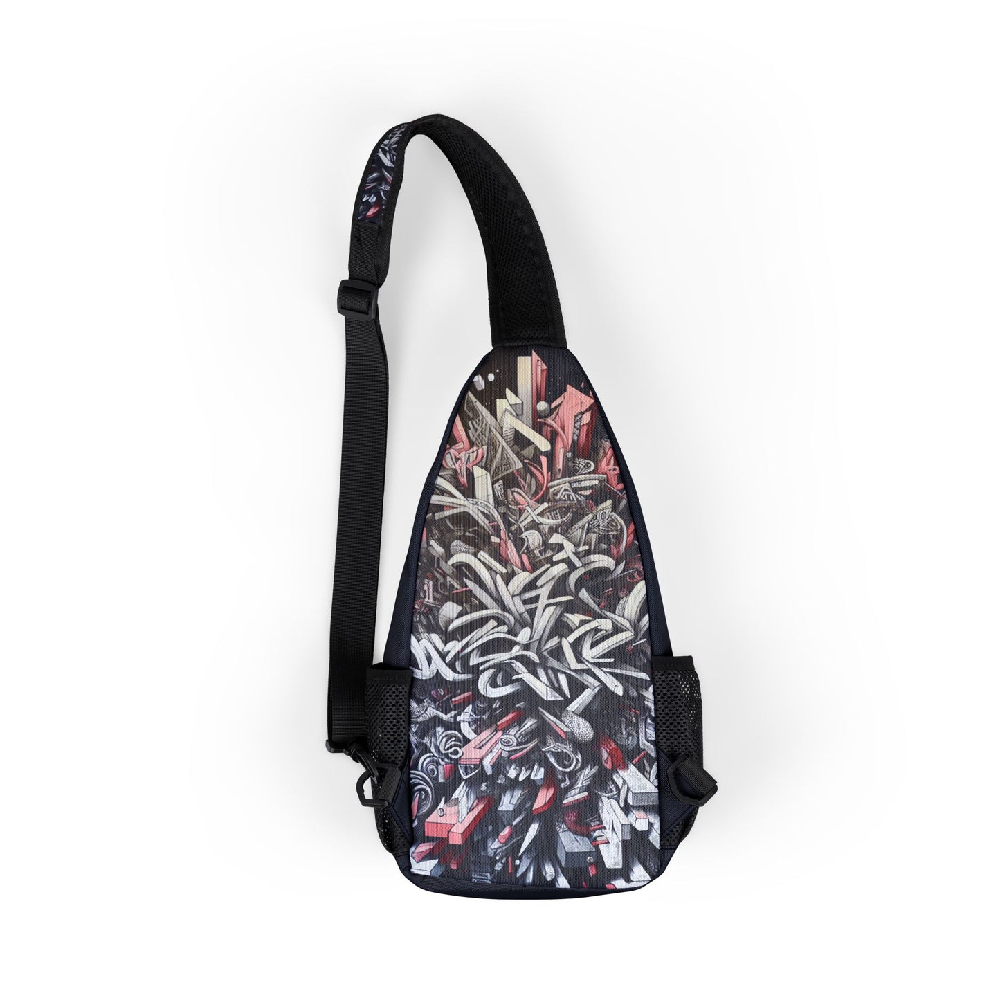 KrazyBaby425's Black Graffiti Chest Bag