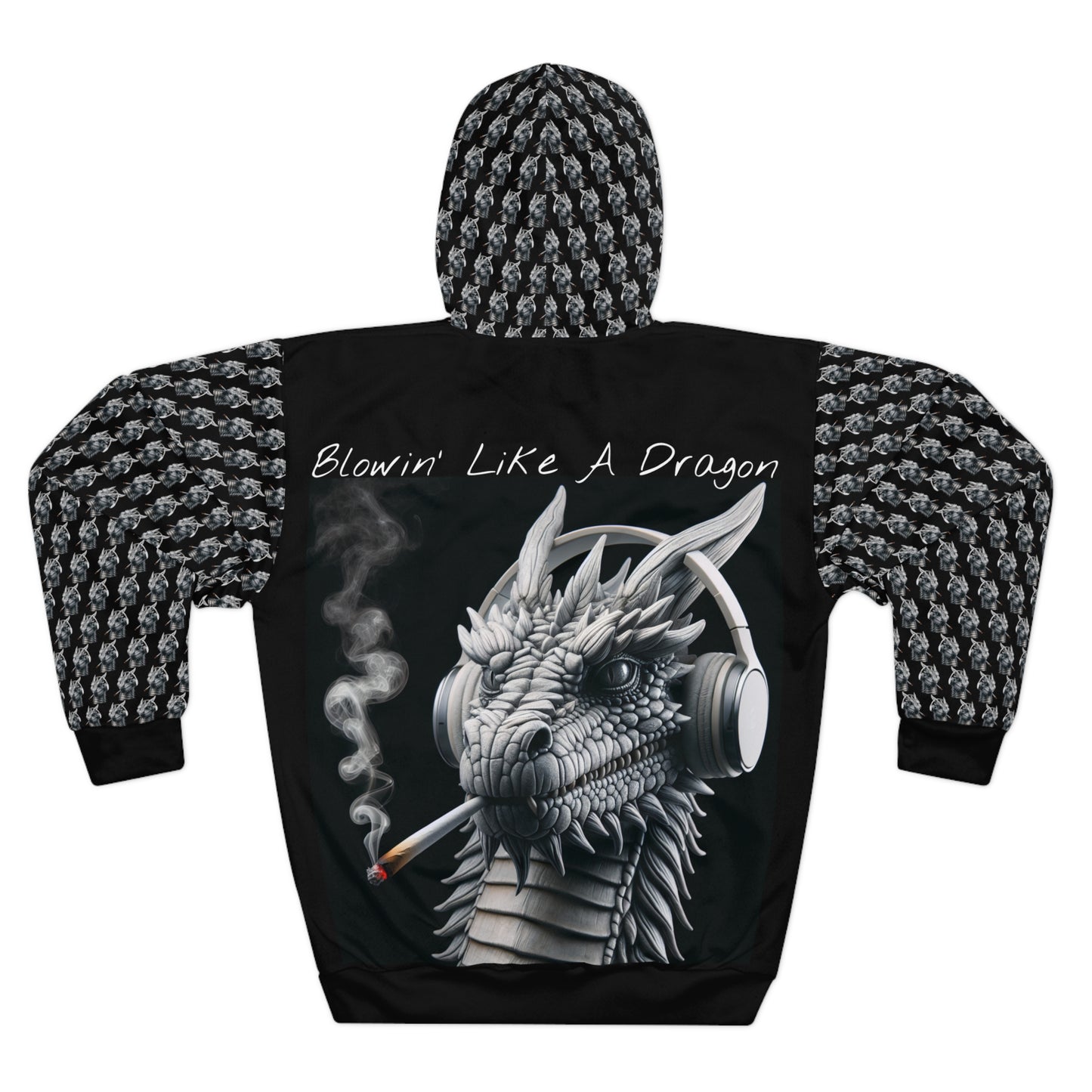 KrazyBaby425's Blowin' Like A Dragon Head Unisex Pullover Hoodie