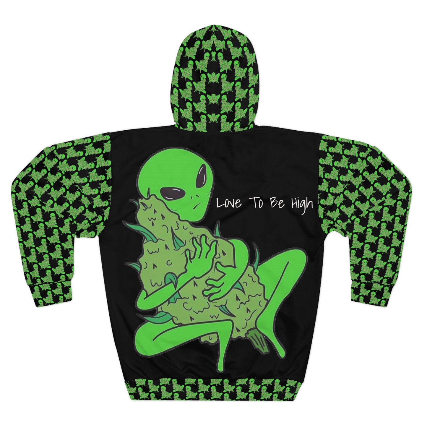 KrazyBaby425's Green Alien Unisex Pullover Hoodie