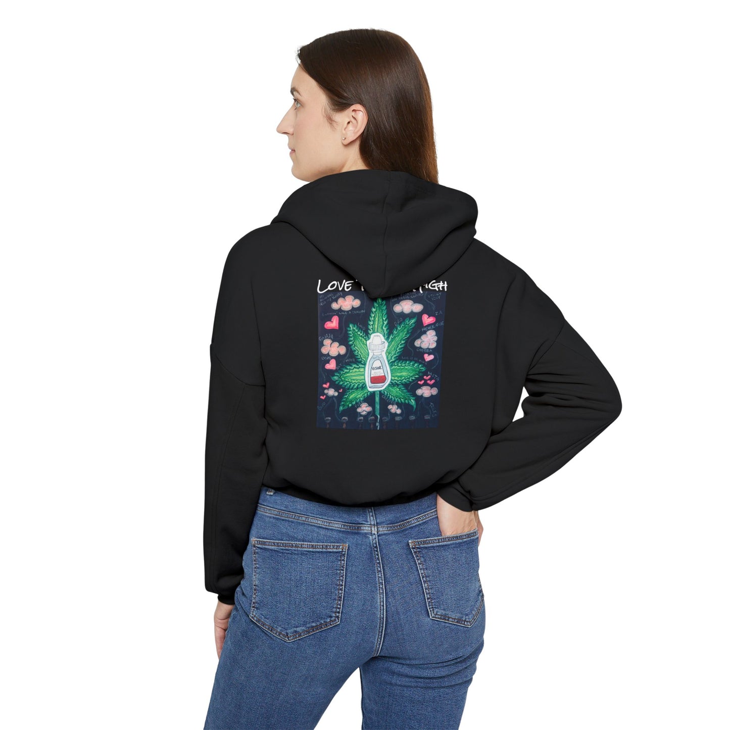 KrazyBaby425's Visine Women's Cinched Bottom Hoodie