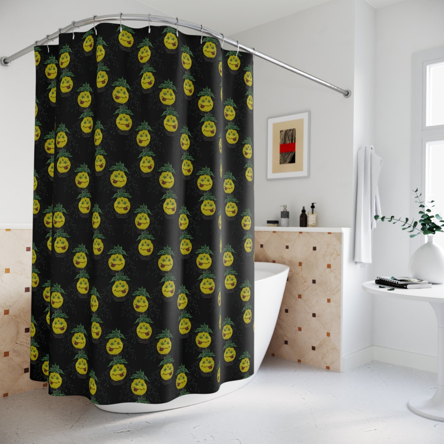KrazyBaby425's Smiley Face Shower Curtains