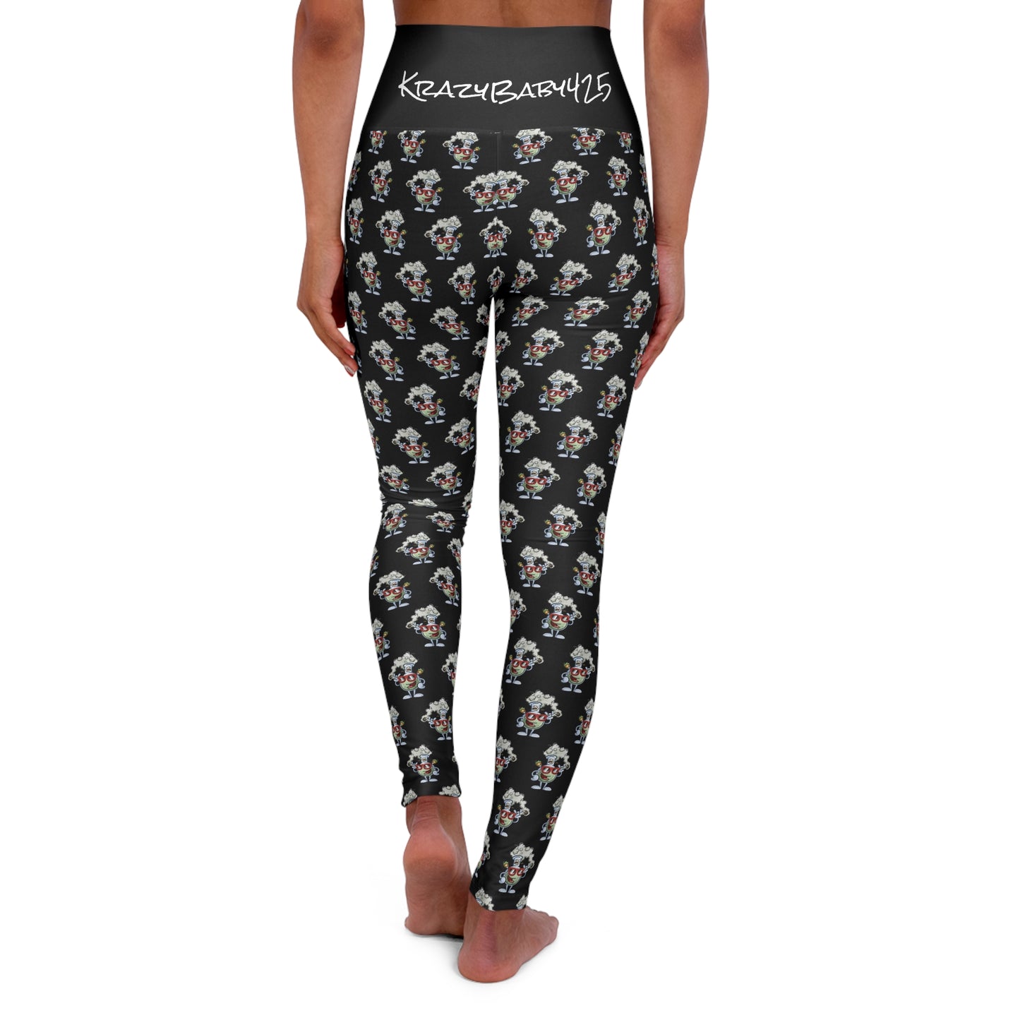 KrazyBaby425's Bong Man High Waisted Yoga Leggings