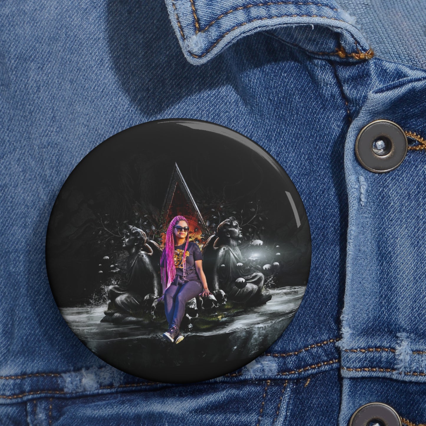 KrazyBaby425's Diamond In The Rough Pin Button