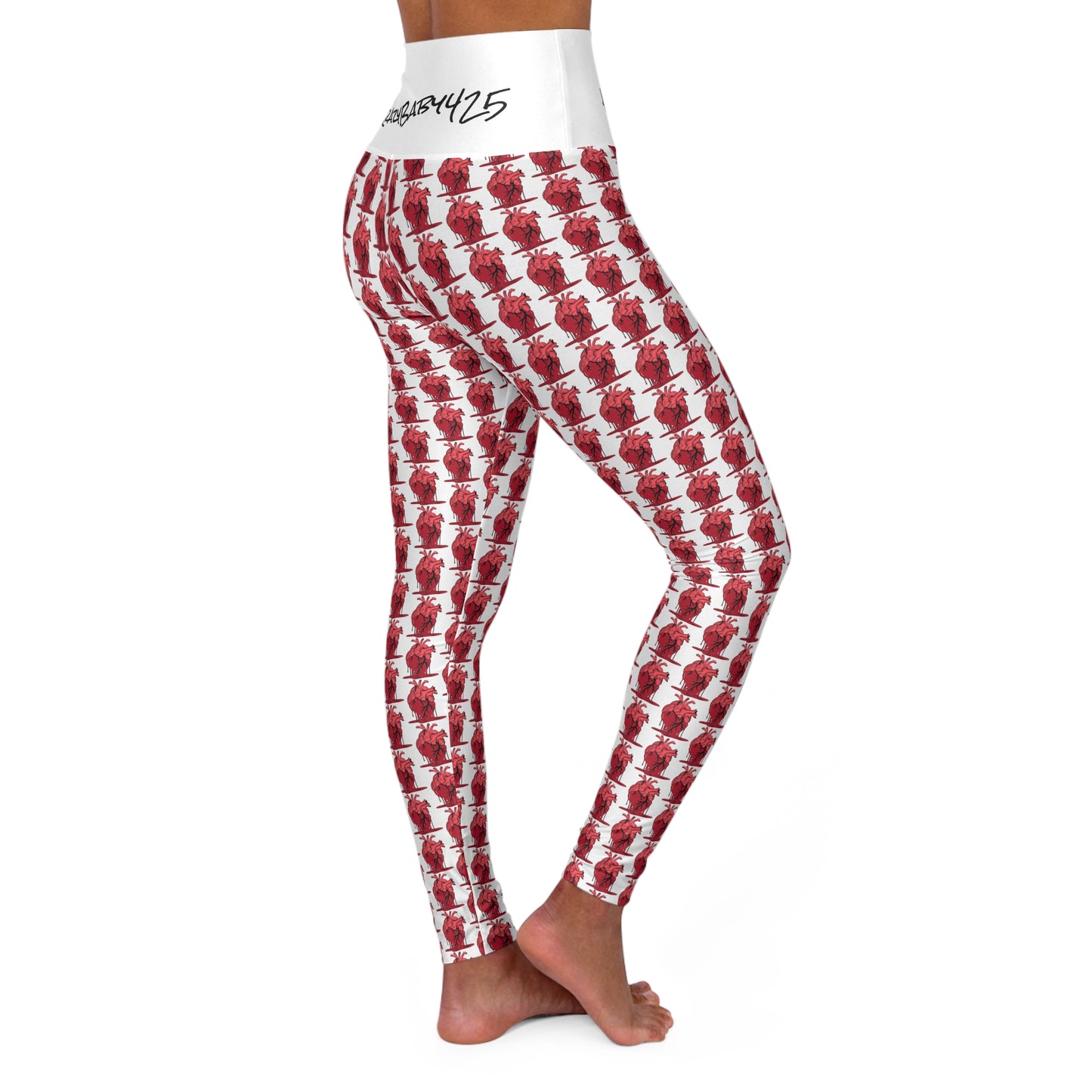 KrazyBaby425's Heart Melt High Waisted Yoga Leggings