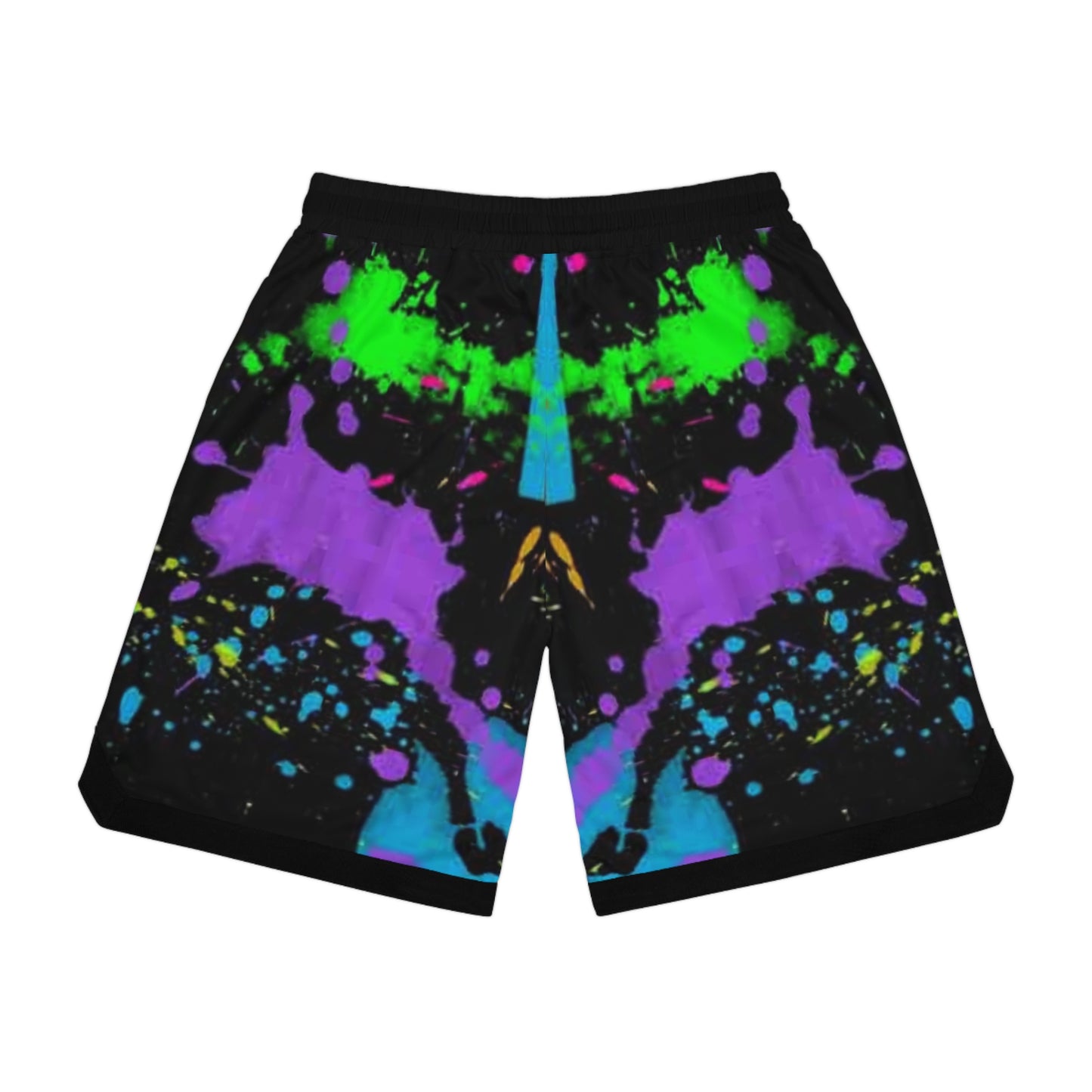 KrazyBaby425's Spray Paint Basketball Rib Shorts