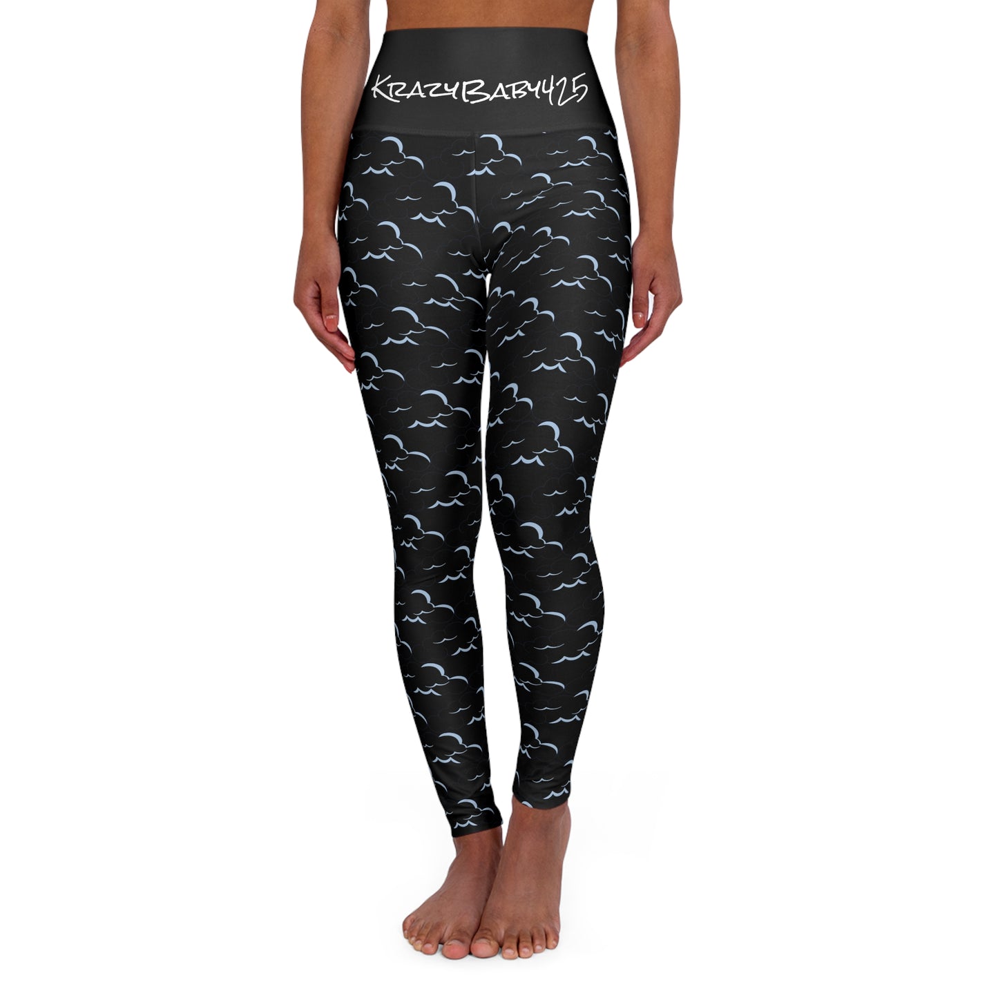 KrazyBaby425's Clouded High Waisted Yoga Leggings