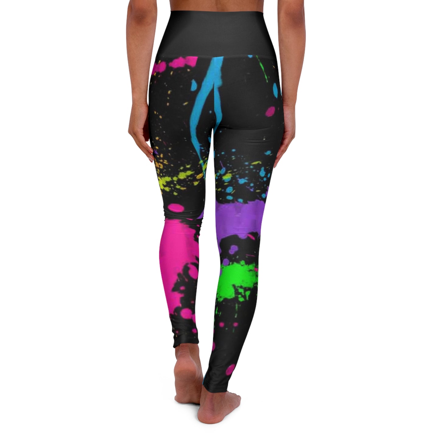KrazyBaby425's Spray Paint High Waisted Yoga Leggings