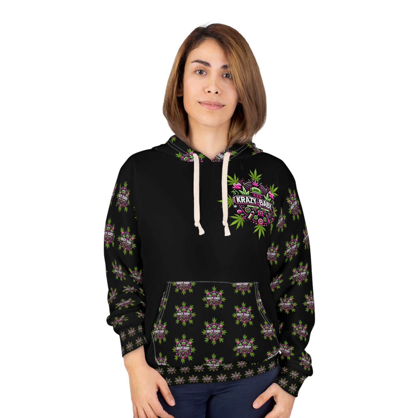 KrazyBaby425's KrazyBaby420 Logo Unisex Pullover Hoodie