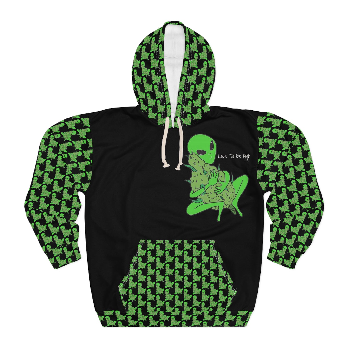KrazyBaby425's Green Alien Unisex Pullover Hoodie
