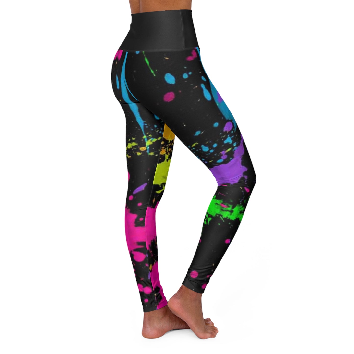 KrazyBaby425's Spray Paint High Waisted Yoga Leggings