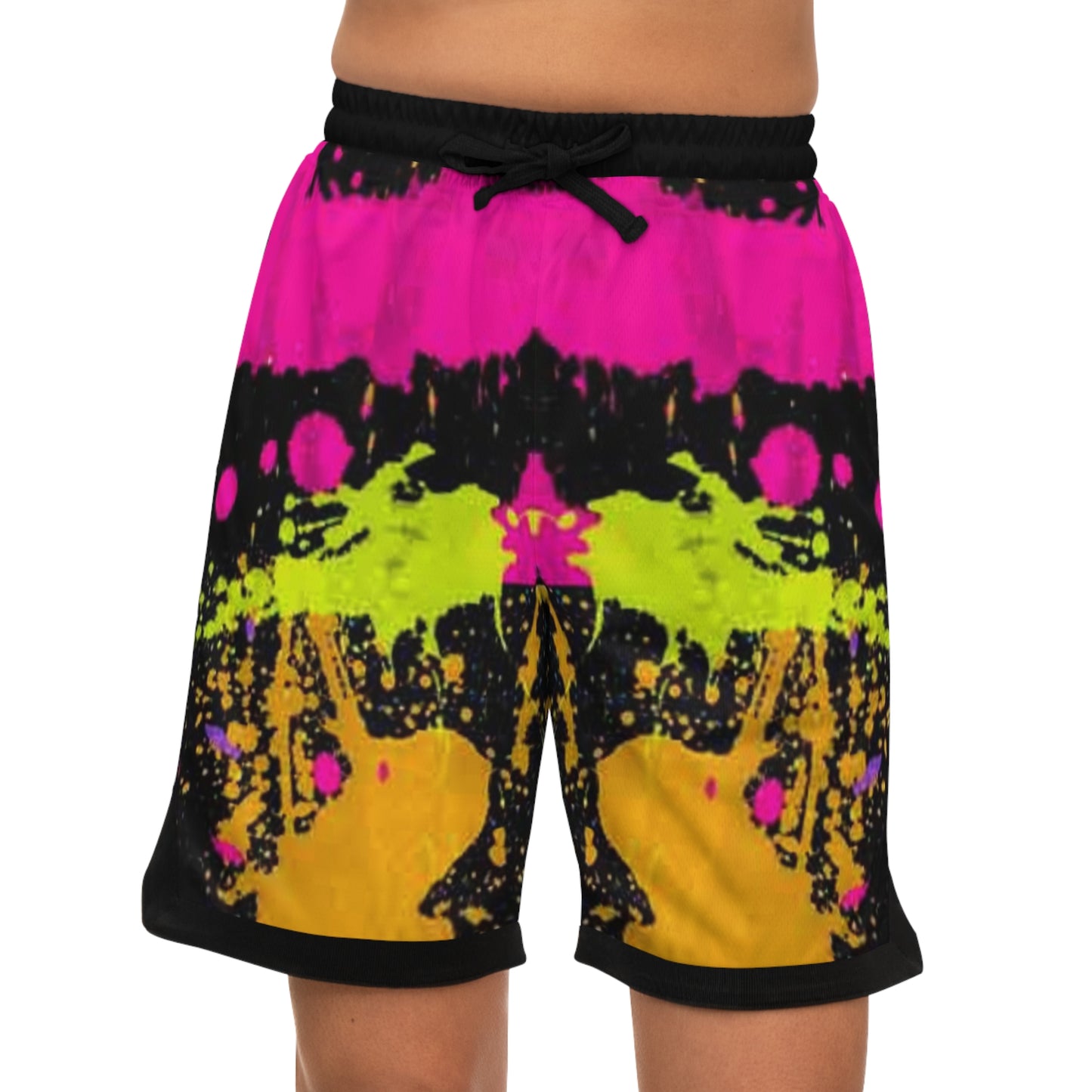 KrazyBaby425's Spray Paint Basketball Rib Shorts