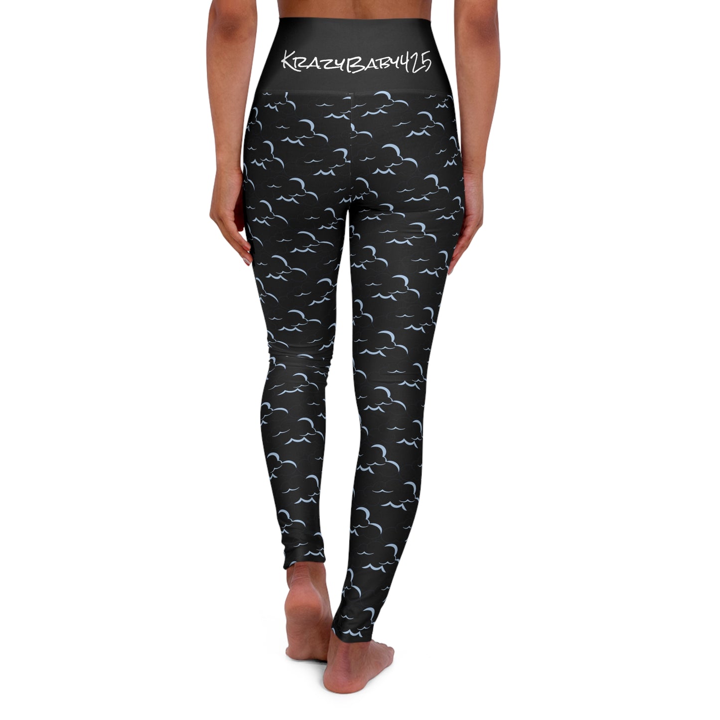 KrazyBaby425's Clouded High Waisted Yoga Leggings