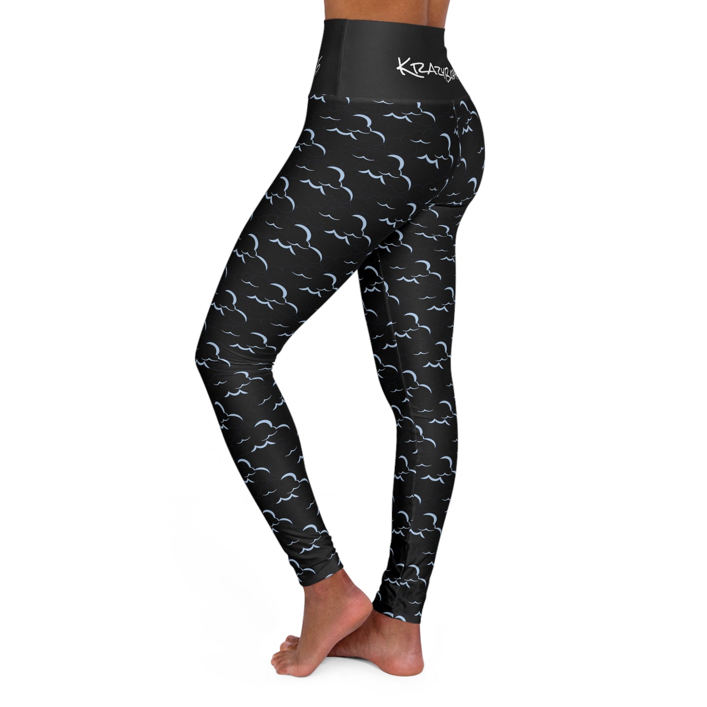 KrazyBaby425's Clouded High Waisted Yoga Leggings