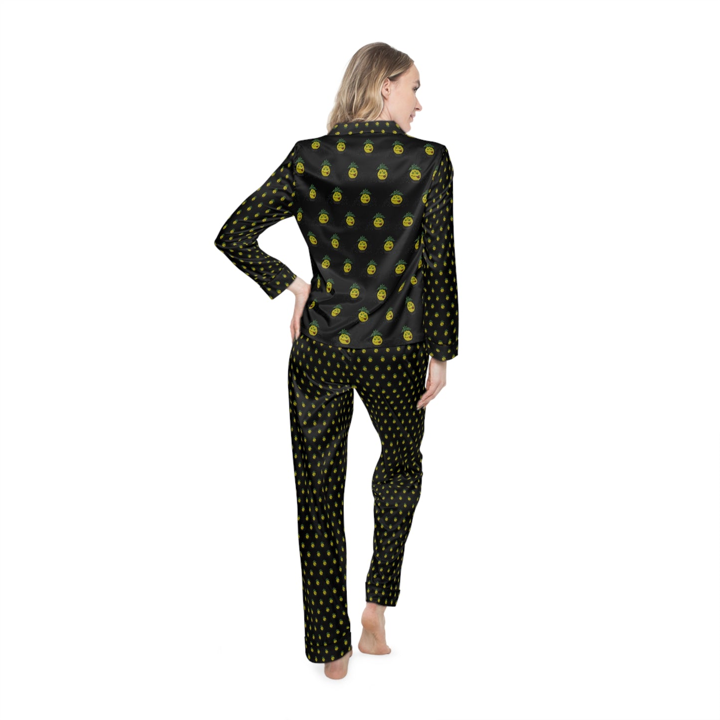 KrazyBaby425's Smiley Face Women's Satin Pajamas