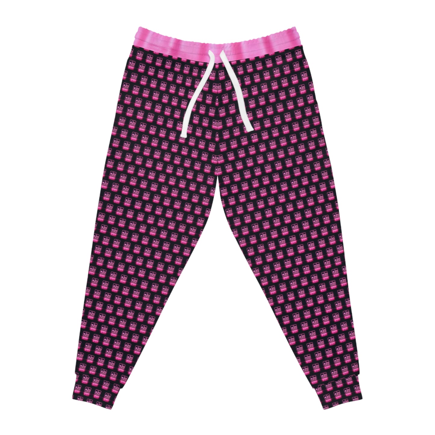 KrazyBaby425's Pink It's 4:20 Somewhere Sign Athletic Joggers