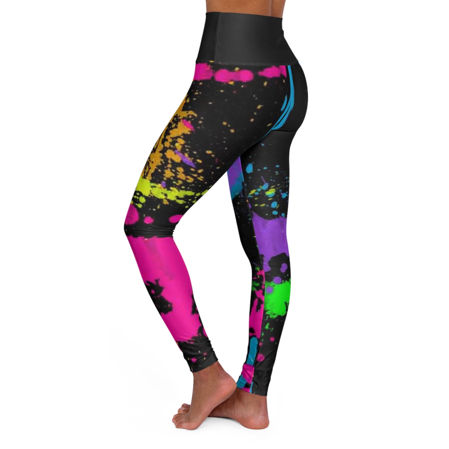 KrazyBaby425's Spray Paint High Waisted Yoga Leggings