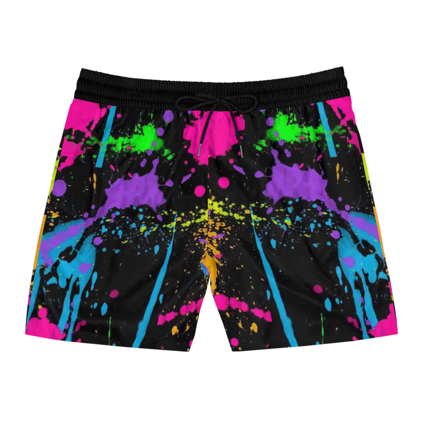 KrazyBabyy425's Spray Paint Men's Mid-Length Swim Shorts