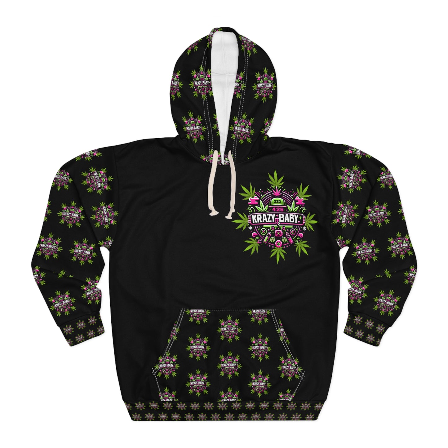 KrazyBaby425's KrazyBaby420 Logo Unisex Pullover Hoodie