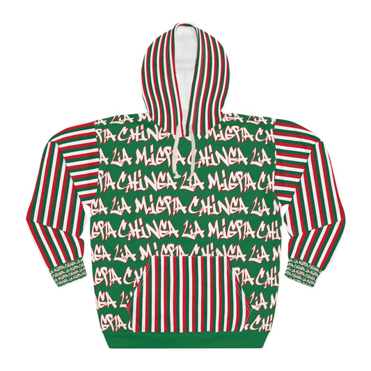 KrazyBaby425's Chinga La Migra Green Unisex Pullover Hoodie