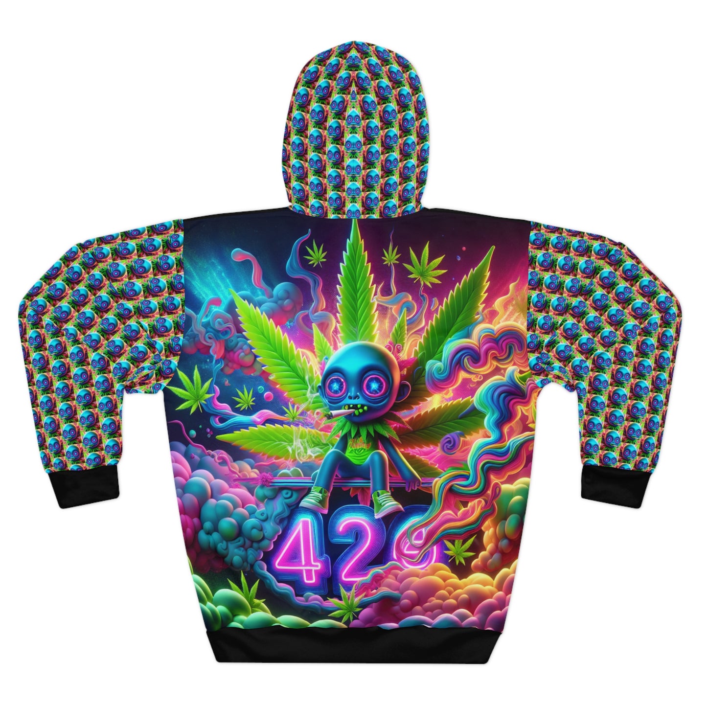 KrazyBaby425's 420 Head Unisex Pullover Hoodie