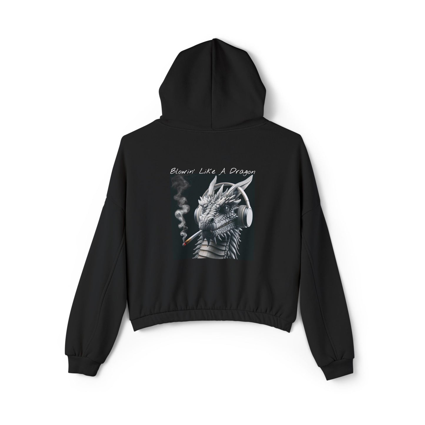 KrazyBaby425's Blowin' Like A Dragon Women's Cinched Bottom Hoodie