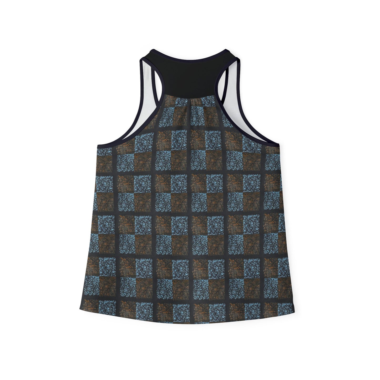 KrazyBaby425's Blue N Orange Stylish Women's Tank Top