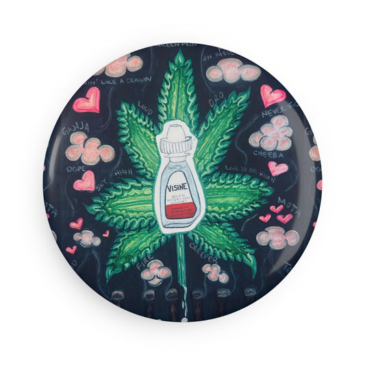 KrazyBaby425's Visine Button Magnet, Round (1 & 10 pcs)