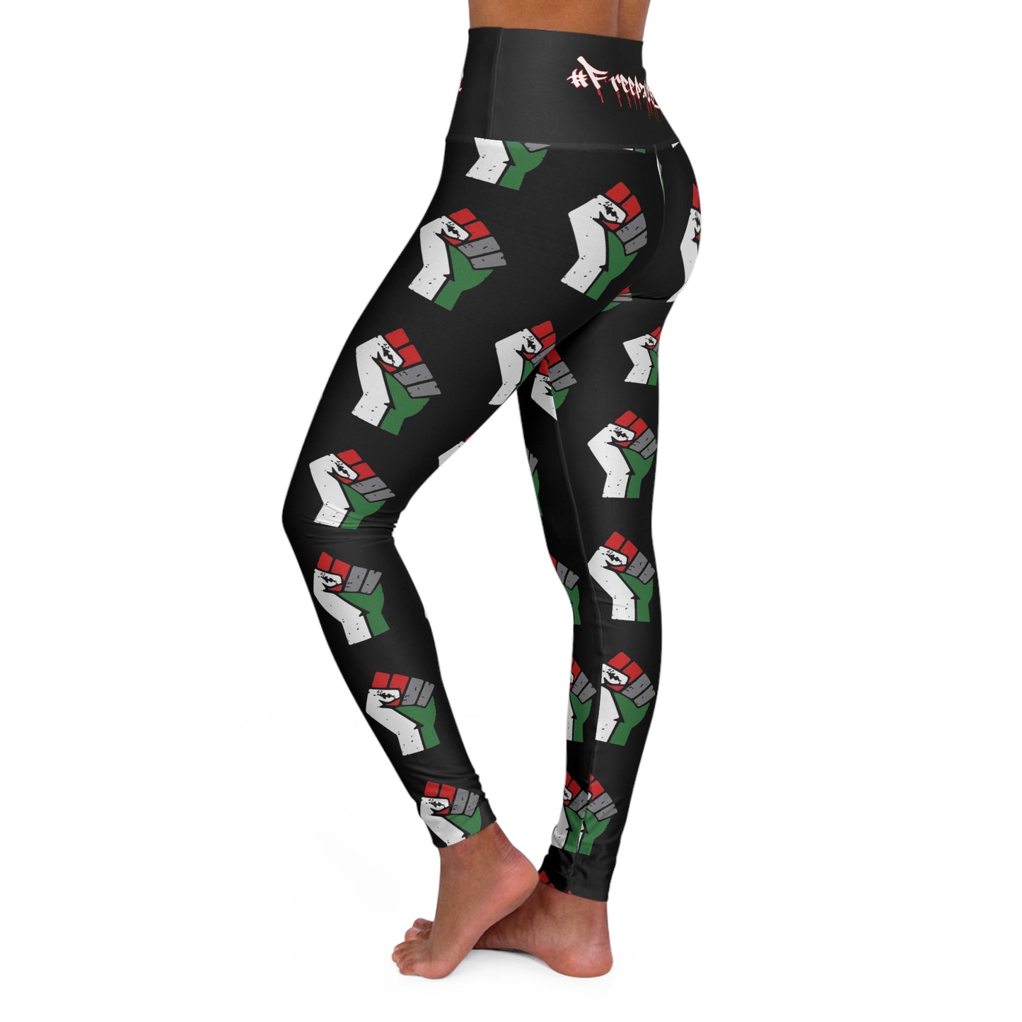 KrazyBaby425's Free Palestine 2 High Waisted Yoga Leggings