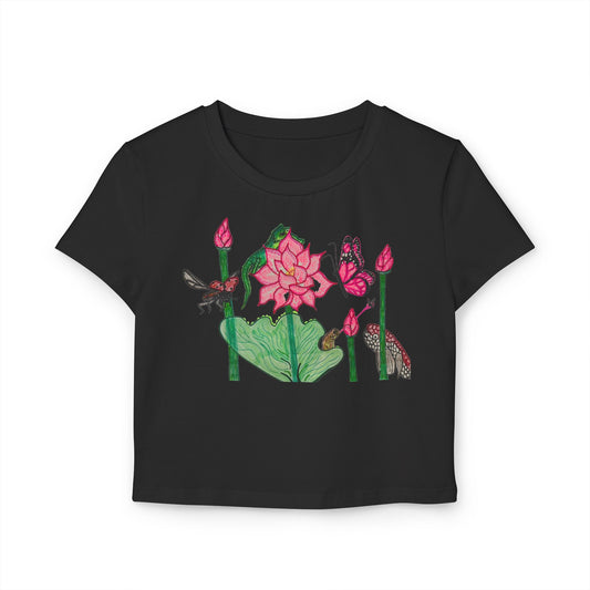 KrazyBaby425's Pink N Green Women's Graphic Baby Tee