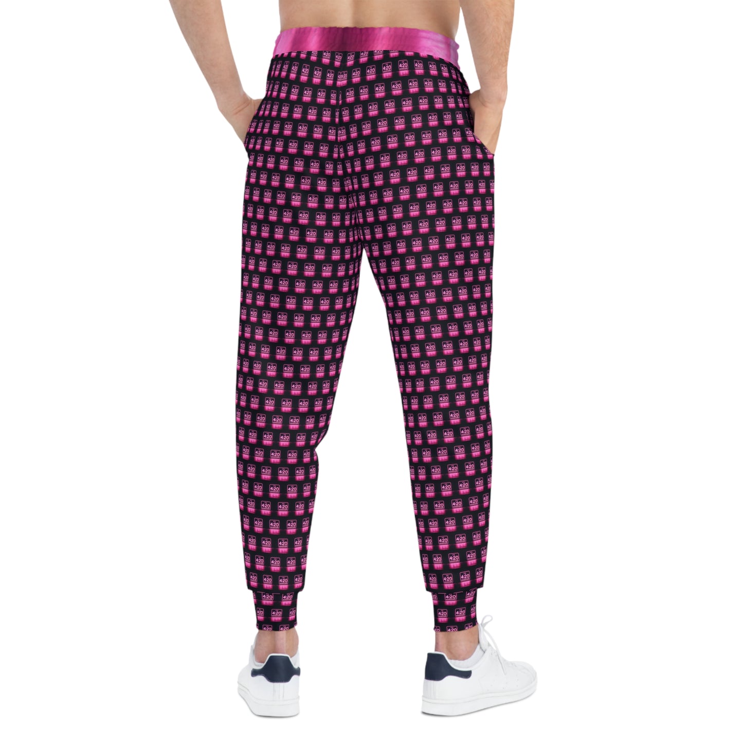 KrazyBaby425's Pink It's 4:20 Somewhere Sign Athletic Joggers