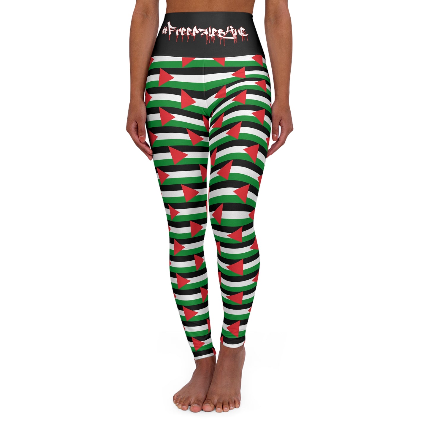 KrazyBaby425's Free Palestine High Waisted Yoga Leggings