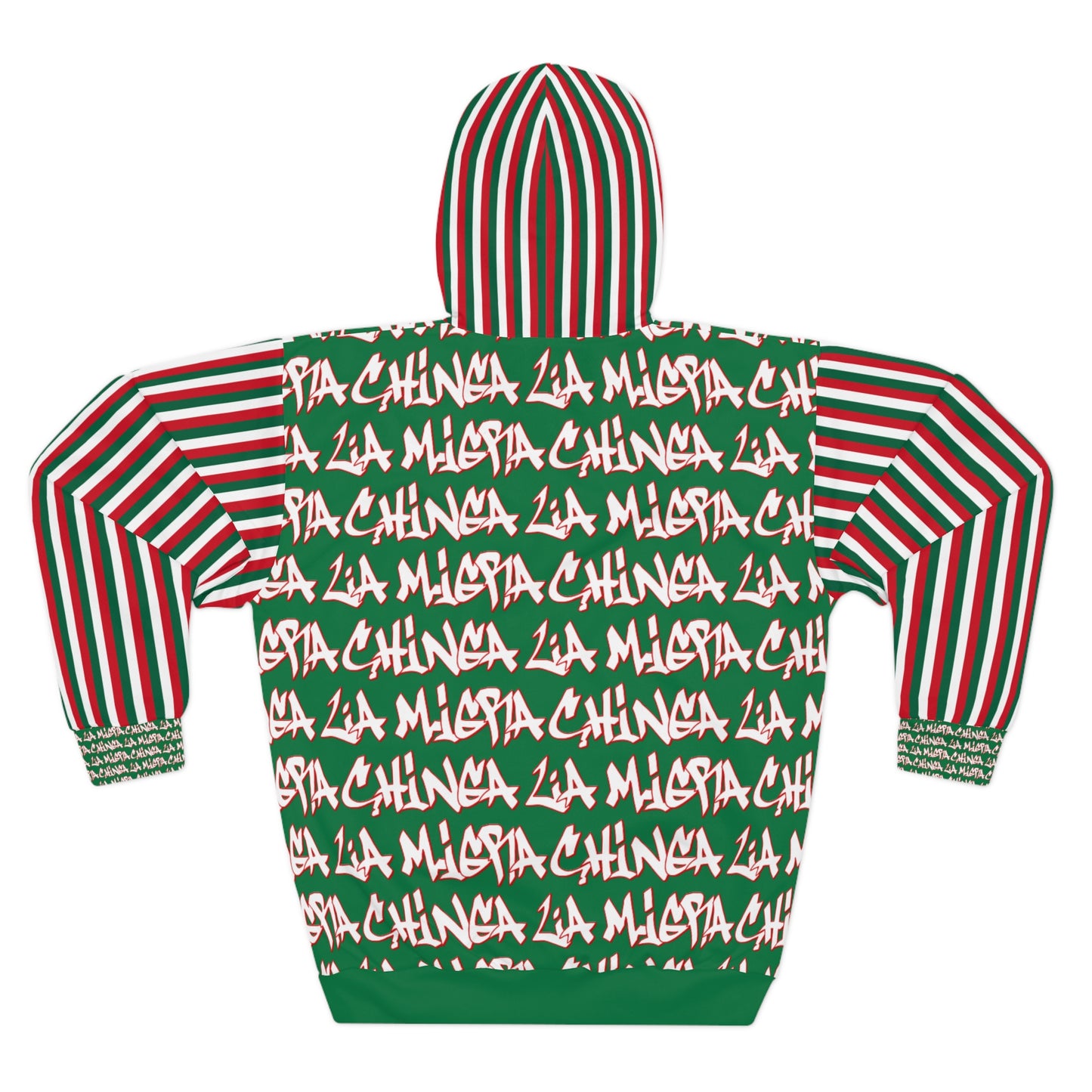 KrazyBaby425's Chinga La Migra Green Unisex Pullover Hoodie