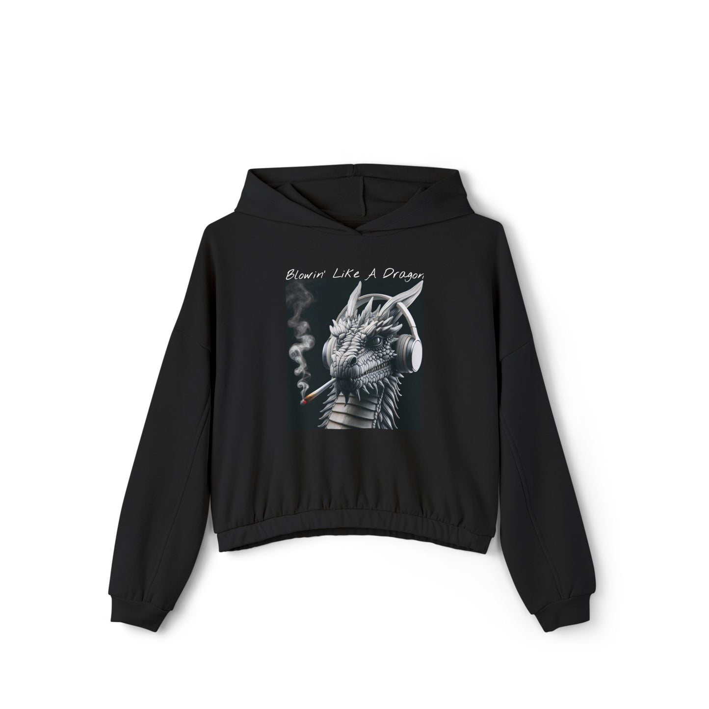 KrazyBaby425's Blowin' Like A Dragon Women's Cinched Bottom Hoodie