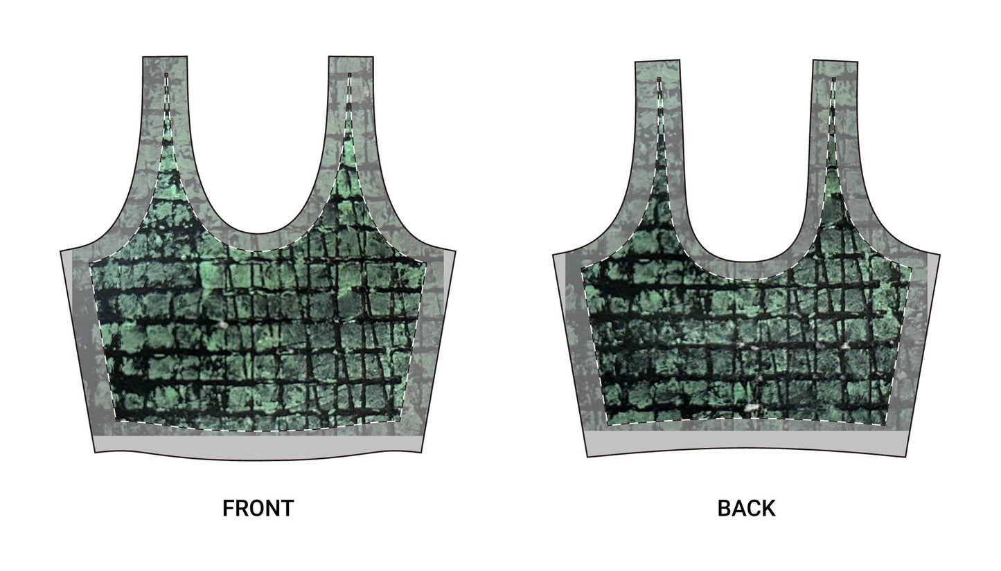 KrazyBaby425's Green Texture Styish Top