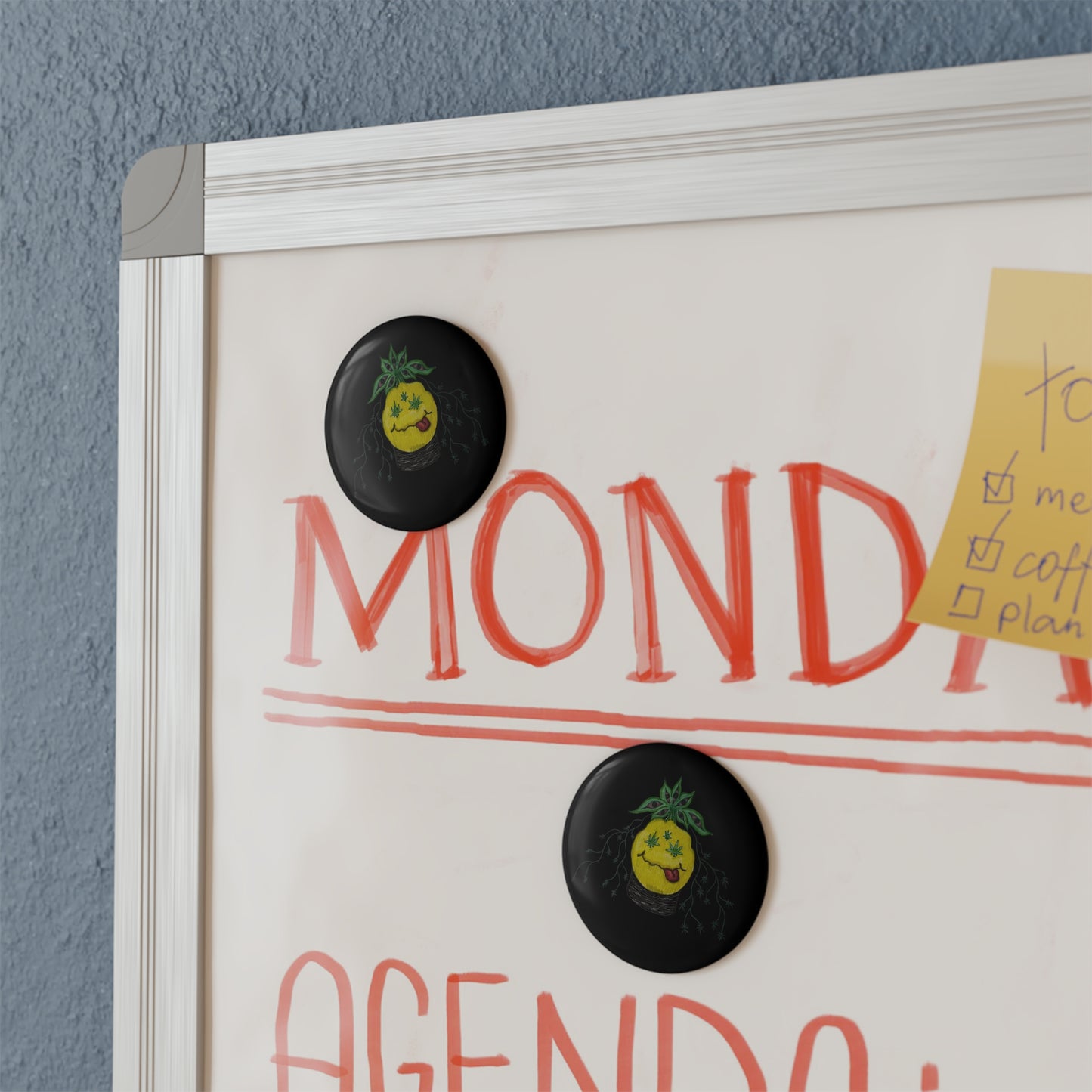 KrazyBaby425's Smiley Face Button Magnet, Round (1 & 10 pcs)