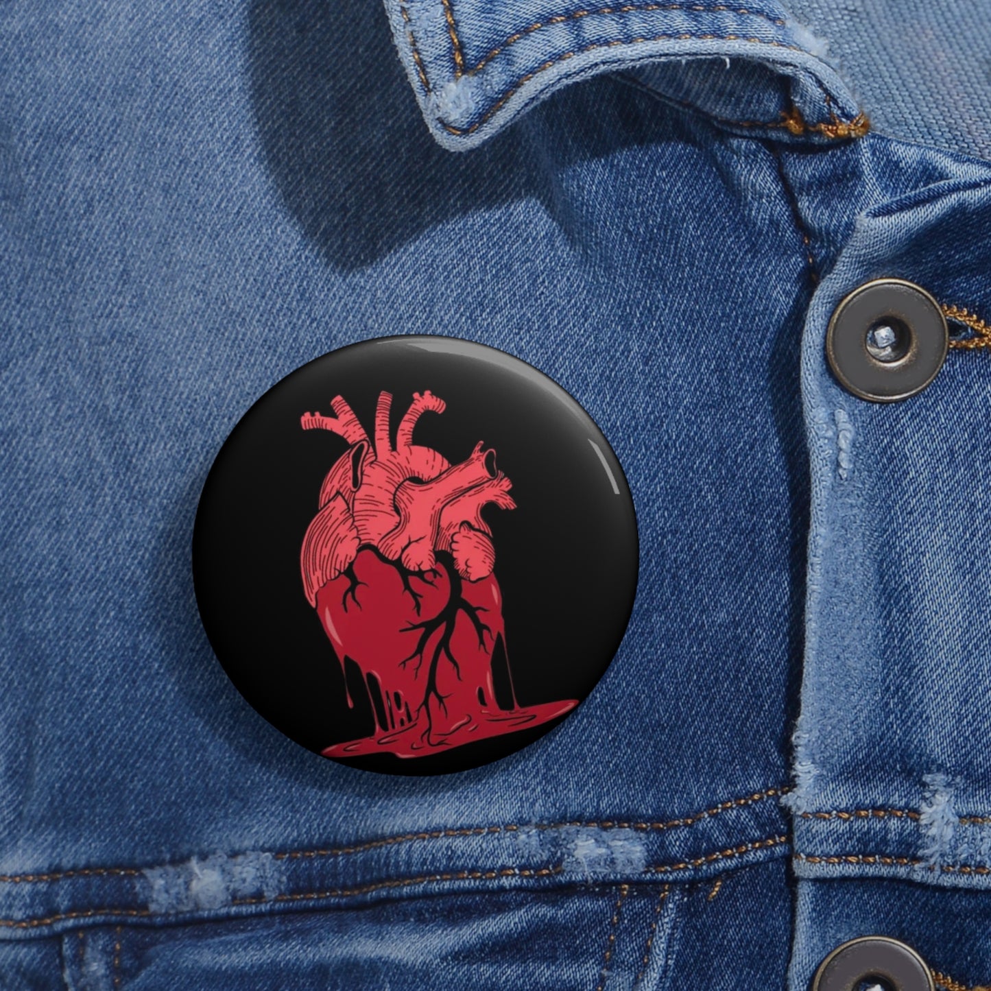 KrazyBaby425's Heart Melt Pin Button