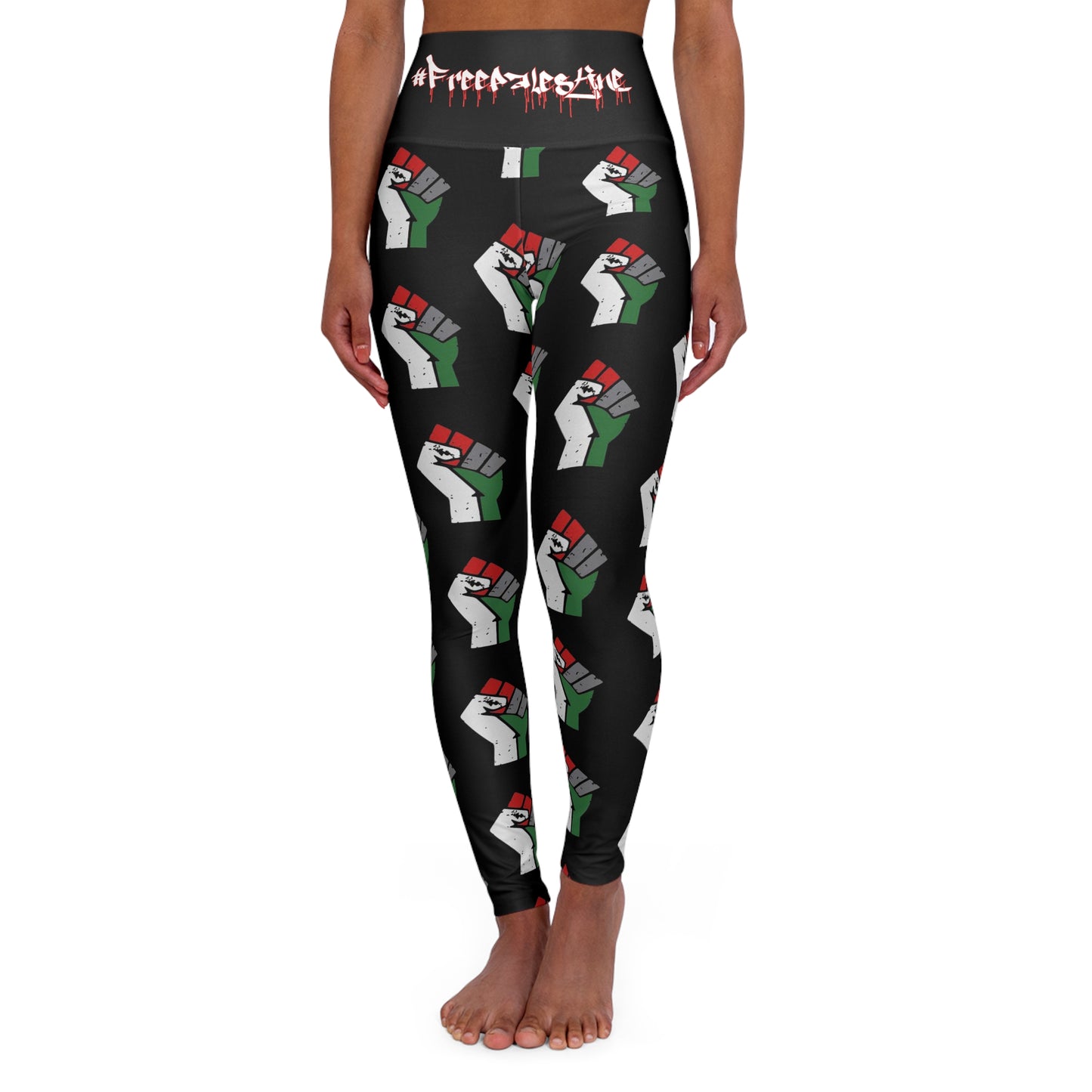 KrazyBaby425's Free Palestine 2 High Waisted Yoga Leggings