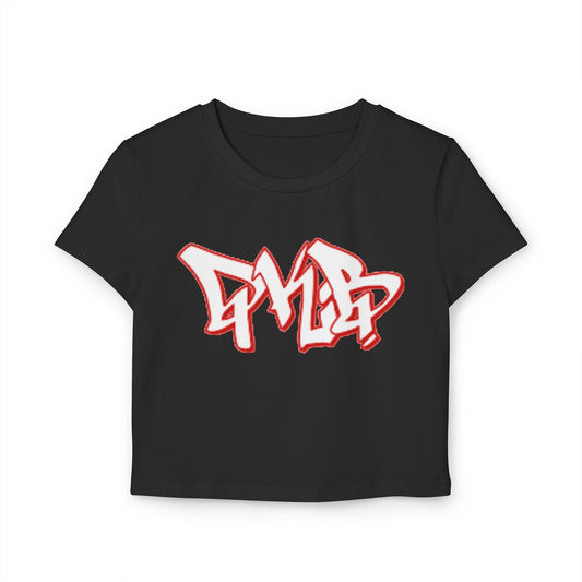 DKB White Letters Women's Baby Tee