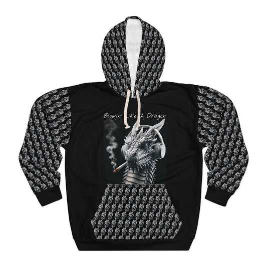 KrazyBaby425's Blowin' Like A Dragon Head Unisex Pullover Hoodie