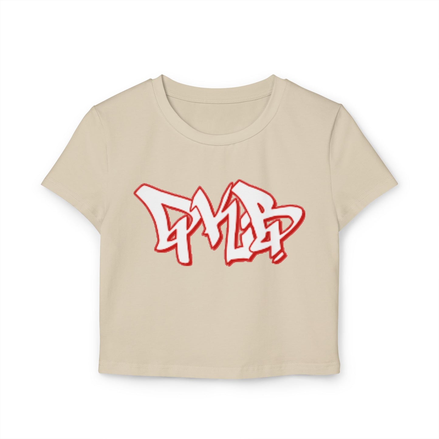 DKB White Letters Women's Baby Tee