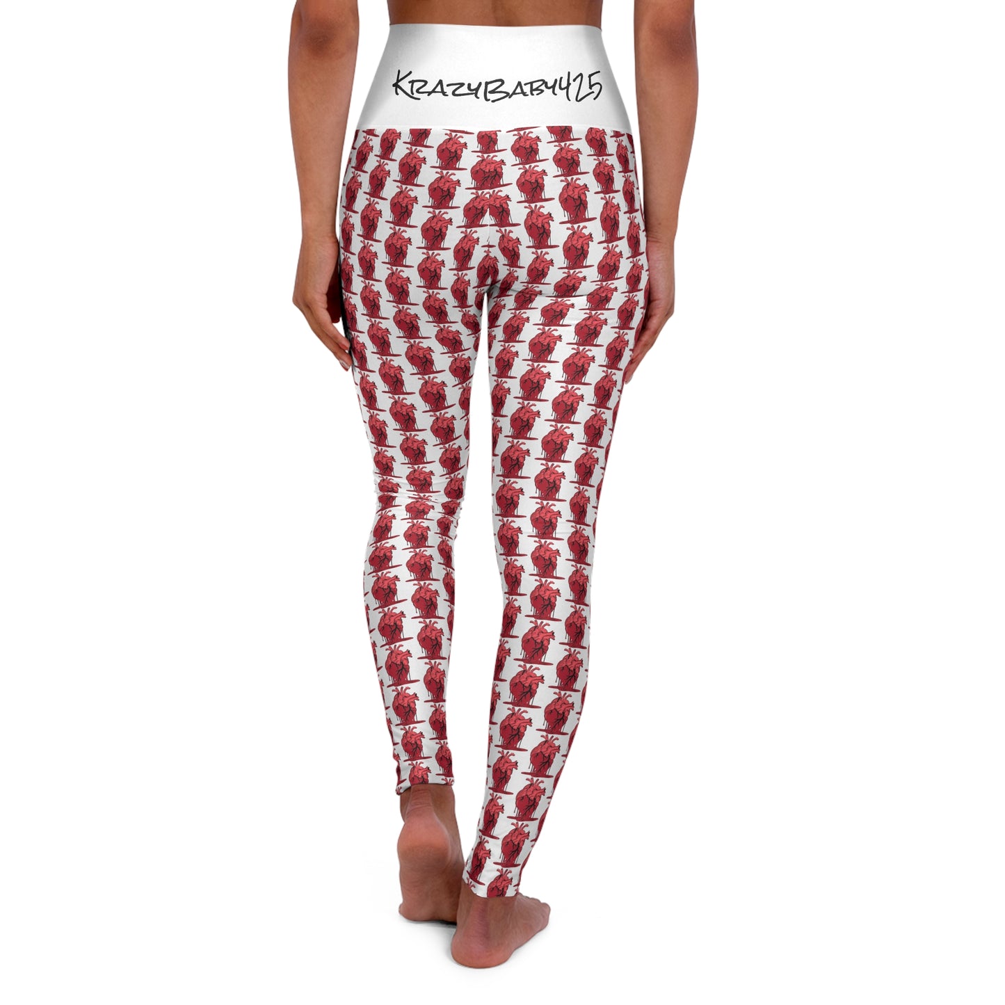 KrazyBaby425's Heart Melt High Waisted Yoga Leggings