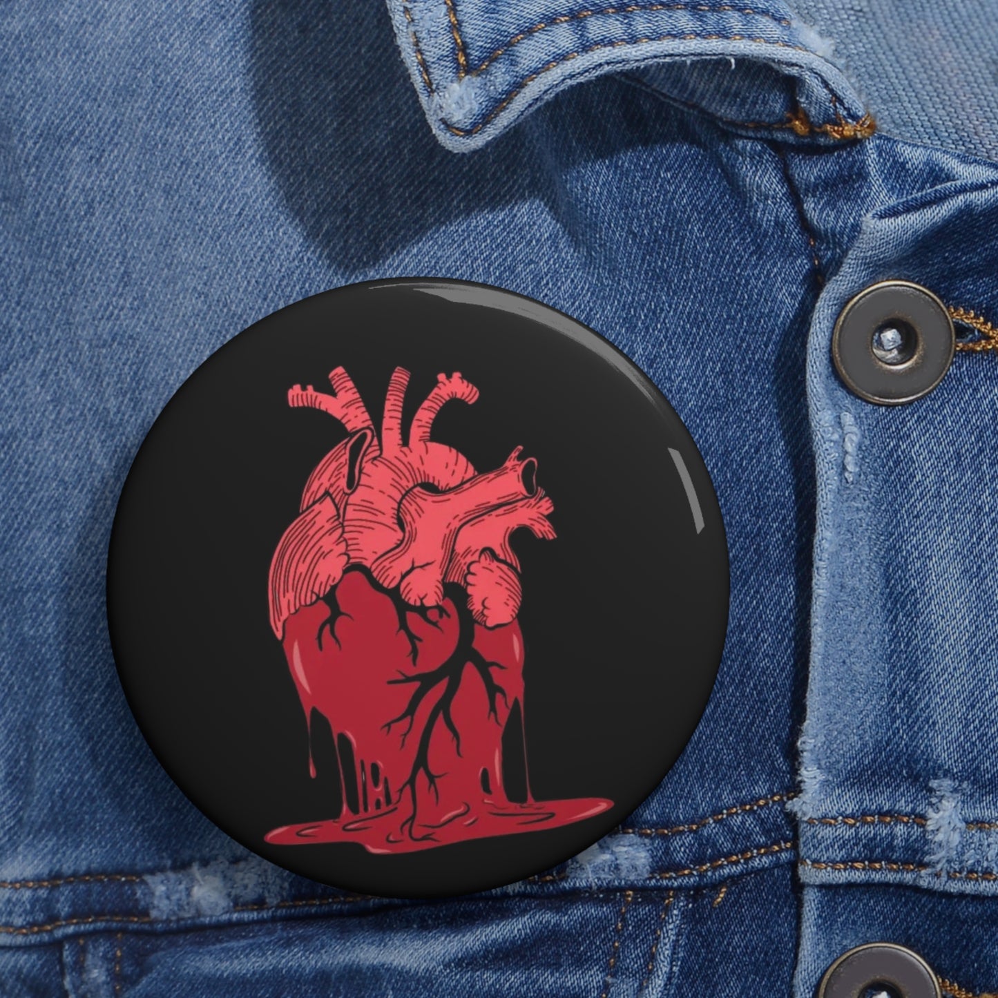 KrazyBaby425's Heart Melt Pin Button