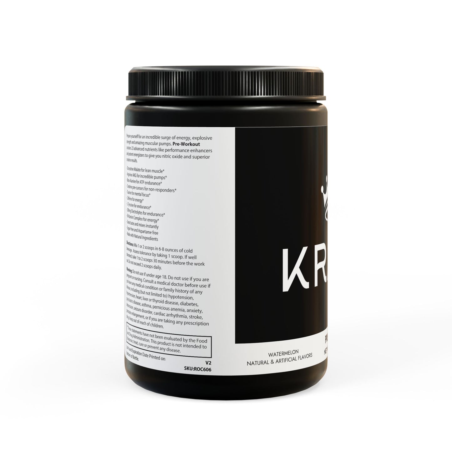 Queen Krazy's Pre-Workout Supplement, Watermelon (300g, 10.58oz)