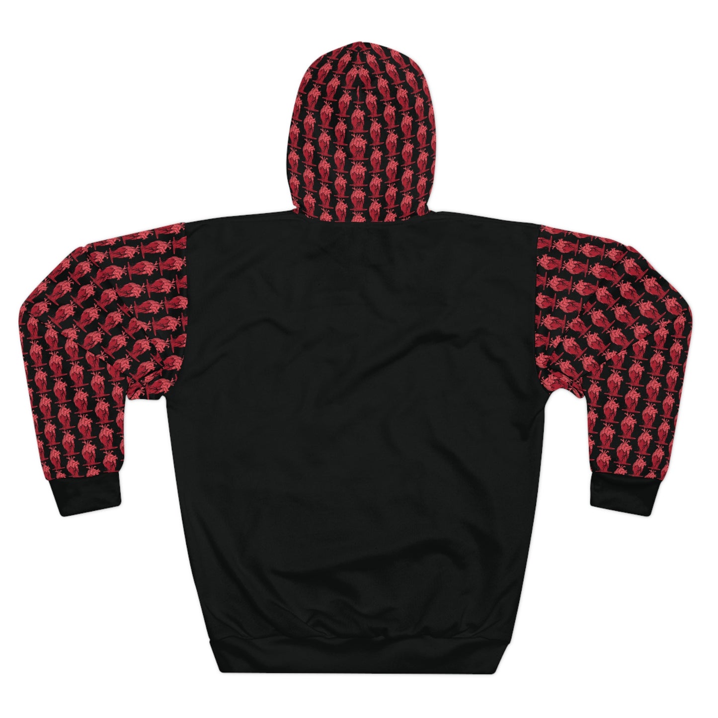 KrazyBaby425's Black Heart Melt On Pocket Unisex Pullover Hoodie
