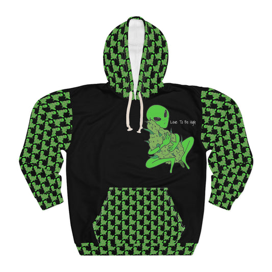 KrazyBaby425's Green Alien Unisex Pullover Hoodie
