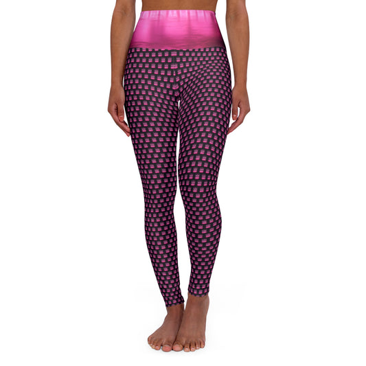 KrazyBaby425's Pink It's 420 Somewhere Waisted Yoga Leggings