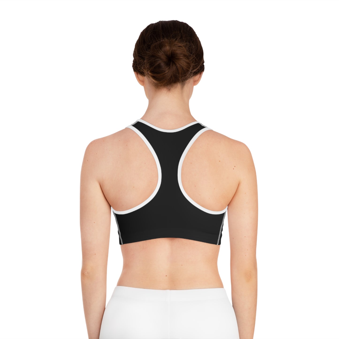 KrazyBaby425's White It's 4:20 Somewhere Sports Bra