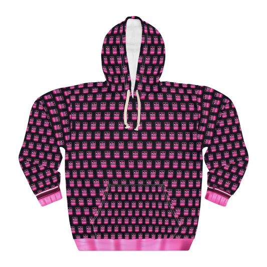 KrazyBaby425's Full Pink It's 4:20 Somewhere Sign Unisex Pullover Hoodie