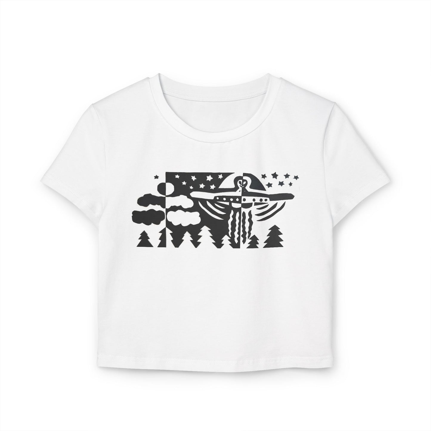 KrazyBaby425's Ayyy-Lien Women's Graphic Baby Tee