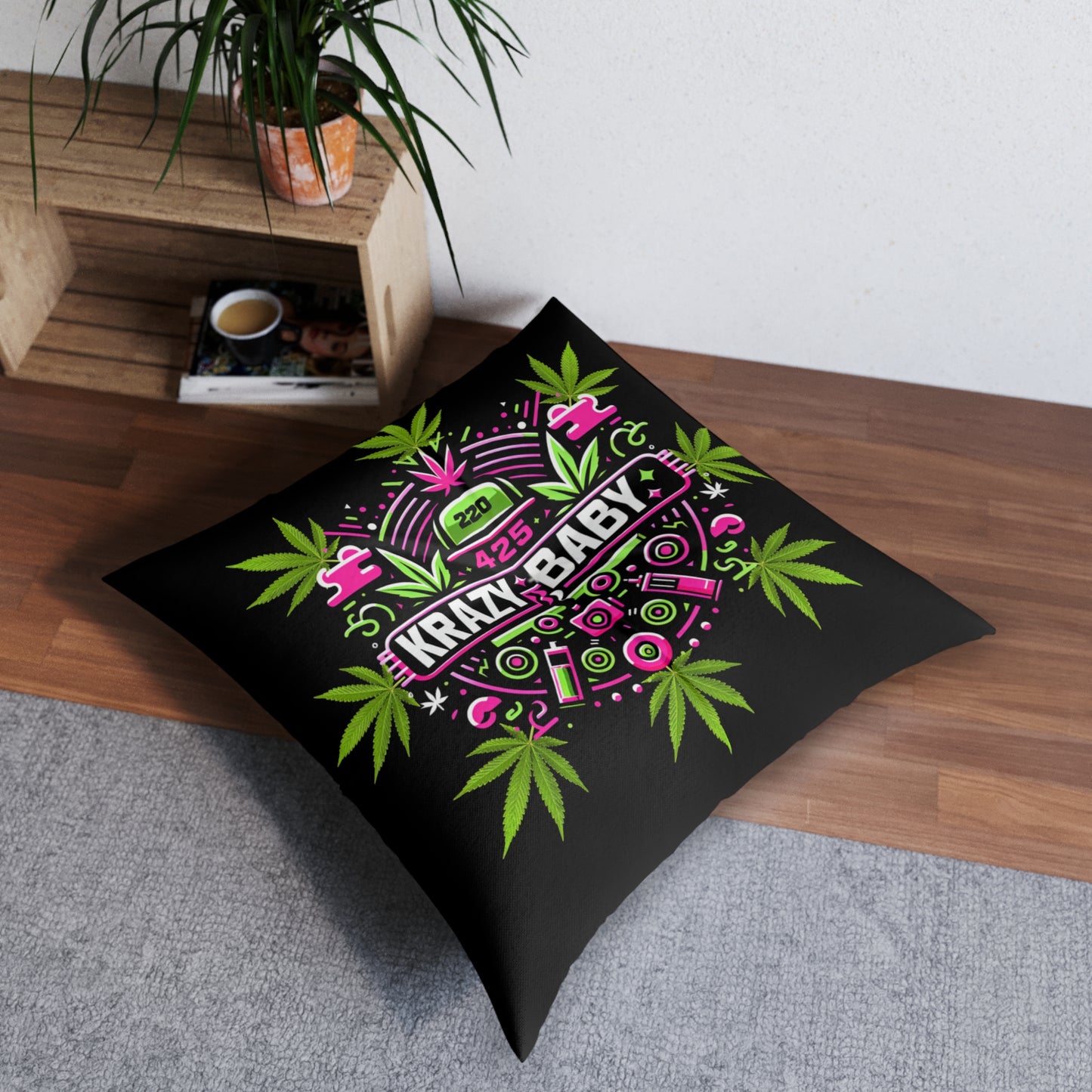 KrazyBaby425's KrazyBaby420 Tufted Floor Pillow, Square